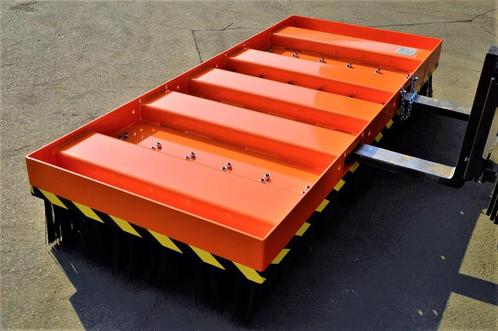 Scrubby Heftruckbezem met staalborstel of polypropyleen, Tuin en Terras, Veegmachines, Nieuw, Verzenden
