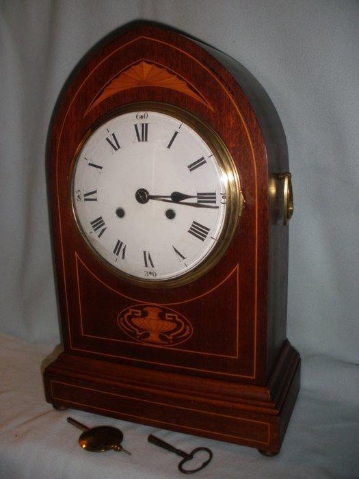 Klok - Hout, Messing - 1850-1900, Antiek en Kunst, Antiek | Klokken