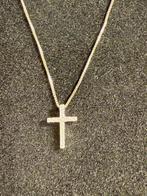 Ketting met hanger - 18 karaat Witgoud - 0.08ct. tw. Diamant