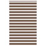 vidaXL Zebra rolgordijn 145x230 cm stofbreedte 140,9cm, Verzenden, Nieuw, Bruin