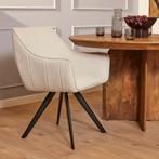 Eetkamerstoel Luca | Sand | Met armleuning, Huis en Inrichting, Stoelen, Ophalen of Verzenden, Nieuw