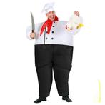 Opblaasbaar kostuum chef kok, Kleding | Heren, Carnavalskleding en Feestkleding, Ophalen of Verzenden, Nieuw