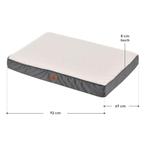 Hondenbed / hondenmand Milow - 92 x 69 x 8 cm - Beige, Dieren en Toebehoren, Verzenden, Nieuw