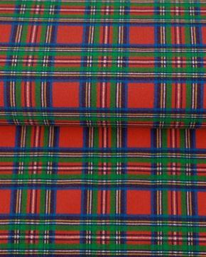 French Terry Ruit Rood/Groen, Hobby en Vrije tijd, Stoffen en Lappen, Groen, Nieuw