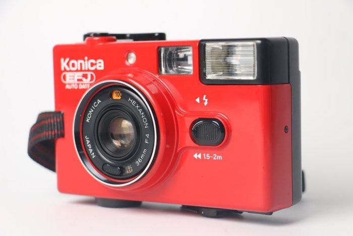 Konica EFJ Auto Date Red with Hexanon 4/36mm Analoge camera, Audio, Tv en Foto, Fotocamera's Analoog