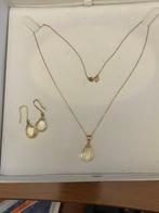Zonder Minimumprijs - 2-delige sieradenset - 18 karaat Geel, Sieraden, Tassen en Uiterlijk, Antieke sieraden