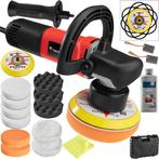 Excentrische polijstmachine 710W met koffer - 16 delig incl., Verzenden