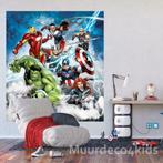 Avengers fotobehang M, 180 x 202 cm. Captain America, Hulk, Ophalen of Verzenden, Nieuw, Wanddecoratie