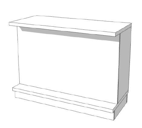 Super high glossy toonbank wit met planken 135 cm C-PEC-005, Zakelijke goederen, Kantoor en Winkelinrichting | Winkel en Inventaris