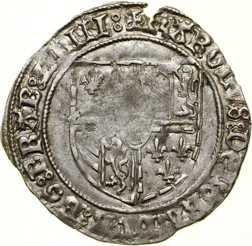 Bourgondische Nederlanden Double Stuiver ND 1468-1474 Leuven, Postzegels en Munten, Munten | Nederland