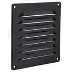 Schoepenrooster | Starx | 16 x 16 cm (Aluminium, Zwart), Doe-het-zelf en Verbouw, Ventilatie en Afzuiging, Verzenden, Nieuw