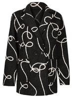 Jas Bouclé Zwart, damesjas, Kleding | Dames, Jassen | Winter, Verzenden, Nieuw
