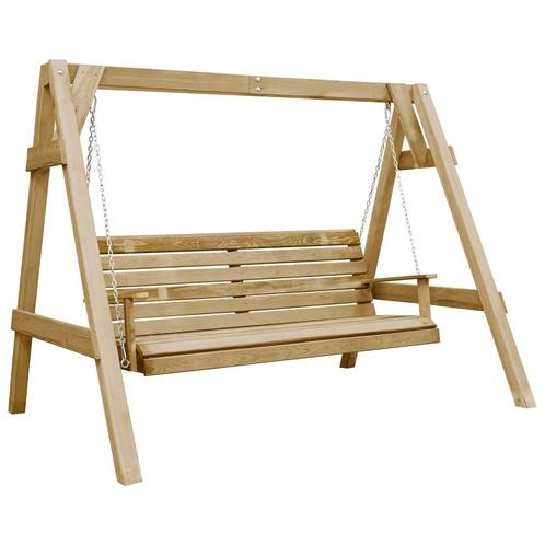 vidaXL Schommelbank 205x150x157 cm geïmpregneerd grenenhout, Tuin en Terras, Tuinbanken, Nieuw, Verzenden