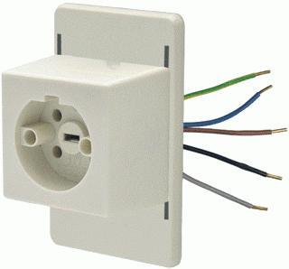 POWER PLEX PWP16COC - 1-voudige Perilex-WCD 16A voor lasdoos, Doe-het-zelf en Verbouw, Elektra en Kabels, Nieuw, Ophalen of Verzenden