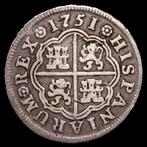 Spanje. Fernando VI. 1 Reale 1751 - Madrid JB (Zonder