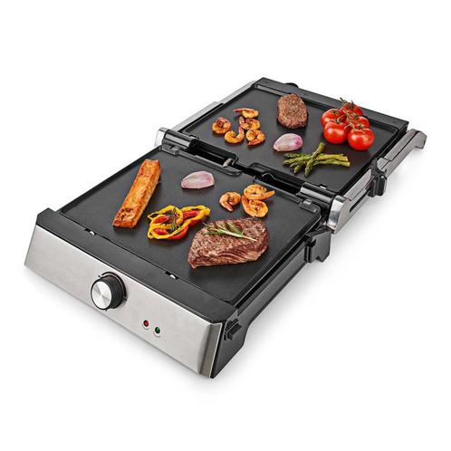 Contact Grill 2000 W grillplaten en bakplaten | 29 x 23 cm, Witgoed en Apparatuur, Contactgrills, Nieuw, Uitneembare platen, Vaatmachinebestendige platen