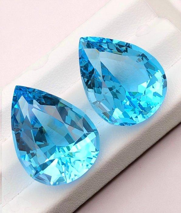 Blauw Topaas - 66.73 ct - nternational Colored Gemstone, Sieraden, Tassen en Uiterlijk, Edelstenen