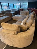 Hoekbank Niella luxe velvet goud zand 3 delig sofa zithoek, Huis en Inrichting, Ophalen, Hoekbank, Niella velvet sand gold, Vierpersoons of meer