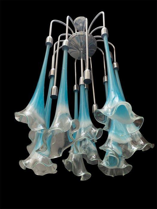 Kroonluchter - Muranoglas - Vijflicht kroonluchter, Antiek en Kunst, Curiosa en Brocante