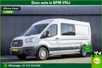 Ford Transit 2.0 TDCI L3H2 | Euro 6 | 131 PK | 6-Persoons |, Stof, Gebruikt, Euro 6, Wit