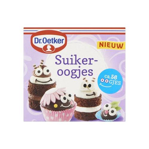 Dr. Oetker Suikerfiguren Oogjes 56st. (Ø10mm), Hobby en Vrije tijd, Taarten en Cupcakes maken, Nieuw, Verzenden