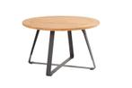 Taste Basso Dining Tafel Teak Antracite dia. 130 cm, Verzenden, Nieuw