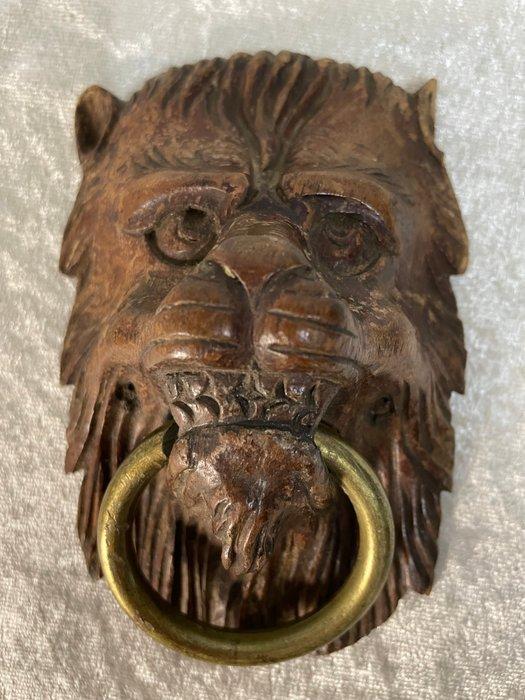 Architectonisch ornament - 1850-1900 - Leeuwenkop met ring, Antiek en Kunst, Curiosa en Brocante