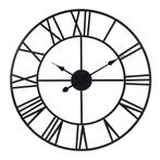 IvoQ Wandklok Industrieel Romeins Metaal 60 cm, Verzenden, Nieuw