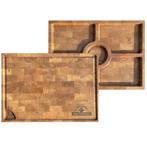 BestCharcoal Snij-/serveerplank kopshout eiken 40 x 30 x..., Verzenden, Nieuw