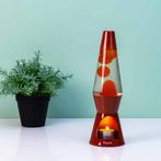 Waxinelicht lavalamp - Oranje met oranje lava, Verzenden, Nieuw