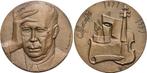 Bronze-medaille o Jahr 1968 Musik Prokofjew, Sergei Serge..., Postzegels en Munten, Penningen en Medailles, Verzenden