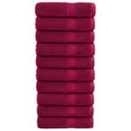 vidaXL Handdoeken SOLUND 10 st 600 g/m² 50x100 cm, Verzenden, Nieuw, Rood
