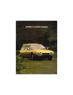 1979 CITROËN CX SAFARI / FAMILIARE BROCHURE ENGELS, Nieuw, Author