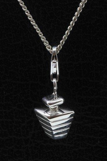 Zilveren Parfum fles hanger en/of bedel, Sieraden, Tassen en Uiterlijk, Bedels, Verzenden