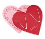 Hartjes kettingen in giftbox - Moederdag cadeautip - Verkleu, Met hanger, Overige materialen, Verzenden, Nieuw