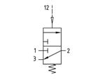 3/2 Klep G1/2 Pneumatisch Bediend 4300 l/min Futura 2, Doe-het-zelf en Verbouw, Verzenden, Nieuw