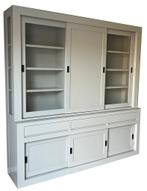 Buffetkast zijdegrijs Schagen 240 x 240m dichte middendeur, Ophalen of Verzenden, Nieuw