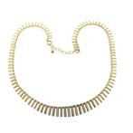 Gouden Cleopatra collier (Ketting), Sieraden, Tassen en Uiterlijk, Kettingen, Ophalen of Verzenden, Gebruikt, Overige kleuren