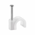 Benson Snoerclips - Kabelbeheer - 7 mm - Wit - 25 stuks, Doe-het-zelf en Verbouw, IJzerwaren en Bevestigingsmiddelen, Ophalen of Verzenden