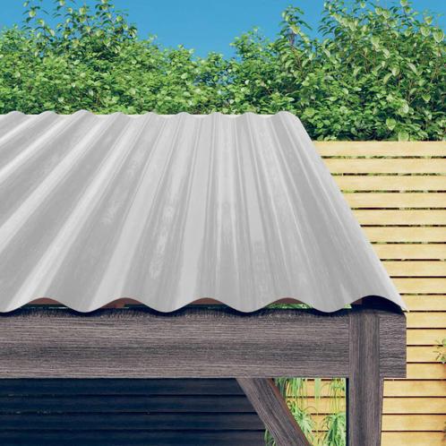vidaXL Dakpanelen 12 st 100x36 cm gepoedercoat staal, Doe-het-zelf en Verbouw, Dakpannen en Dakbedekking, Nieuw, Verzenden