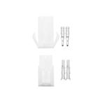 Accupack stekker - 2-polig - 4,5mm² - Wit - 1 Set, Verzenden, Nieuw