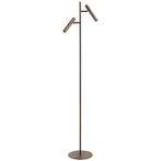 Highlight vloerlamp | Brons | 2x 6 Watt | 2700K, 100 tot 150 cm, Nieuw, Ophalen of Verzenden, Metaal
