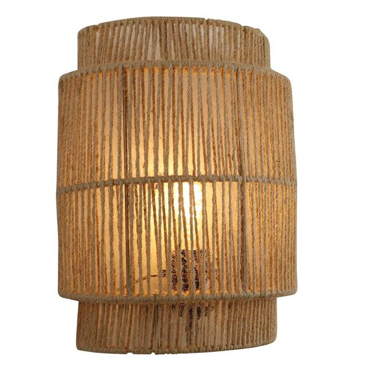 Landelijke wandlamp bruin, Selena, met schakelaar, Huis en Inrichting, Lampen | Wandlampen, Nieuw, Metaal, Ophalen of Verzenden