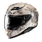 HJC F71 Eliz Zwart Zilver Beige Integraalhelm, Verzenden, Nieuw met kaartje, Integraalhelm, HJC