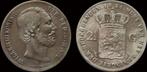 Netherlands Willem Iii 2 1/2 gulden 1854 zilver, Verzenden