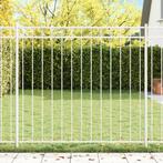 vidaXL Tuinhek 1,7x1,5 m staal wit, Verzenden, Nieuw, IJzer