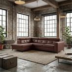 Leren hoekbank Nova - 2.5-zits arm rechts + Longchair arm, Huis en Inrichting, Banken | Bankstellen, 250 tot 300 cm, Bohemian, Industrieel, Modern, Scandinavisch