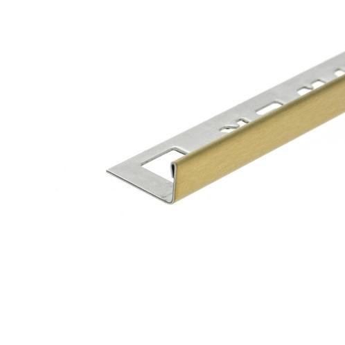 Tegelprofiel OX-Tools Eltex 11mm 270 cm RVS Geborsteld Goud, Doe-het-zelf en Verbouw, Sanitair, Overige typen, Nieuw, Ophalen of Verzenden