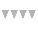Zilveren Glitter Slingers 6m, Hobby en Vrije tijd, Verzenden, Nieuw