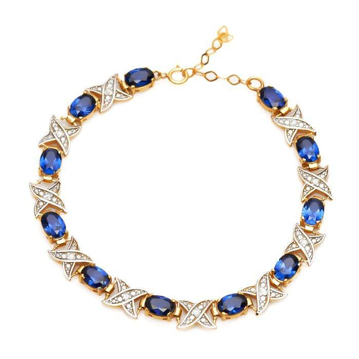 Zonder Minimumprijs - Armband - 14 karaat Geel goud, Zilver, Sieraden, Tassen en Uiterlijk, Armbanden